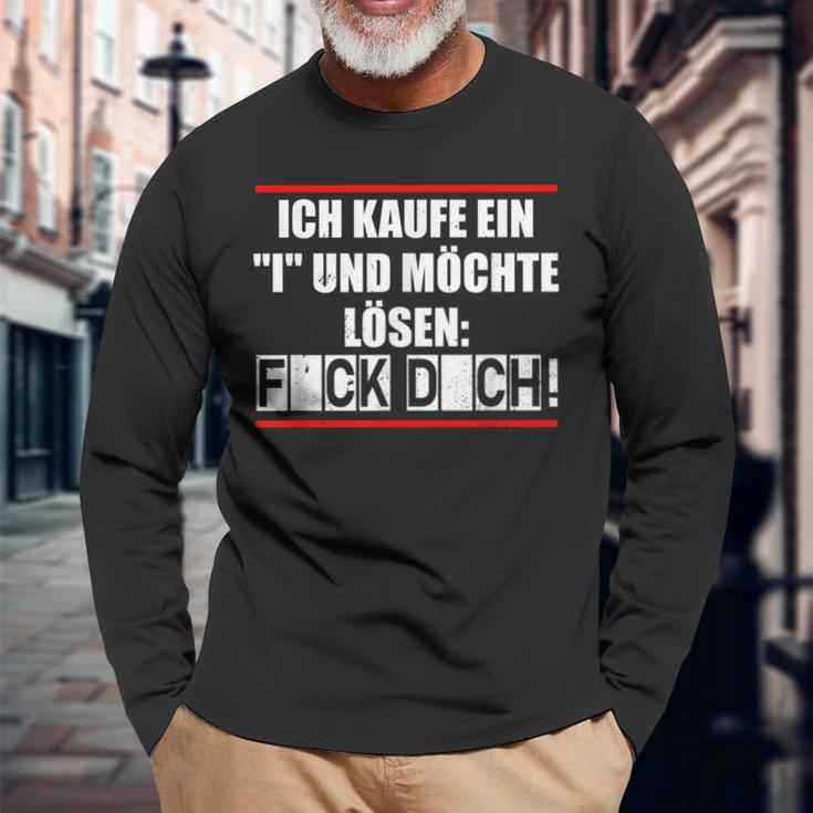 Statement Ich Kaufe Ein I Und Möchte Löke Langarmshirts Geschenke für alte Männer