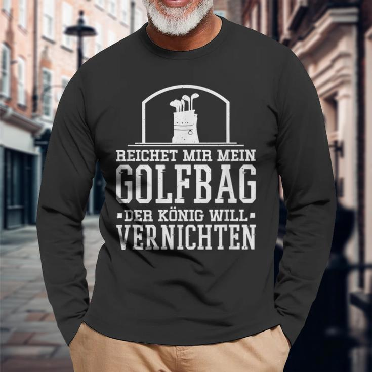 Golf Bag Golf Player Slogan Langarmshirts Geschenke für alte Männer