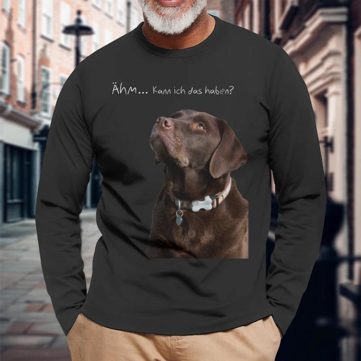 Labrador Retriever Dog Langarmshirts Geschenke für alte Männer