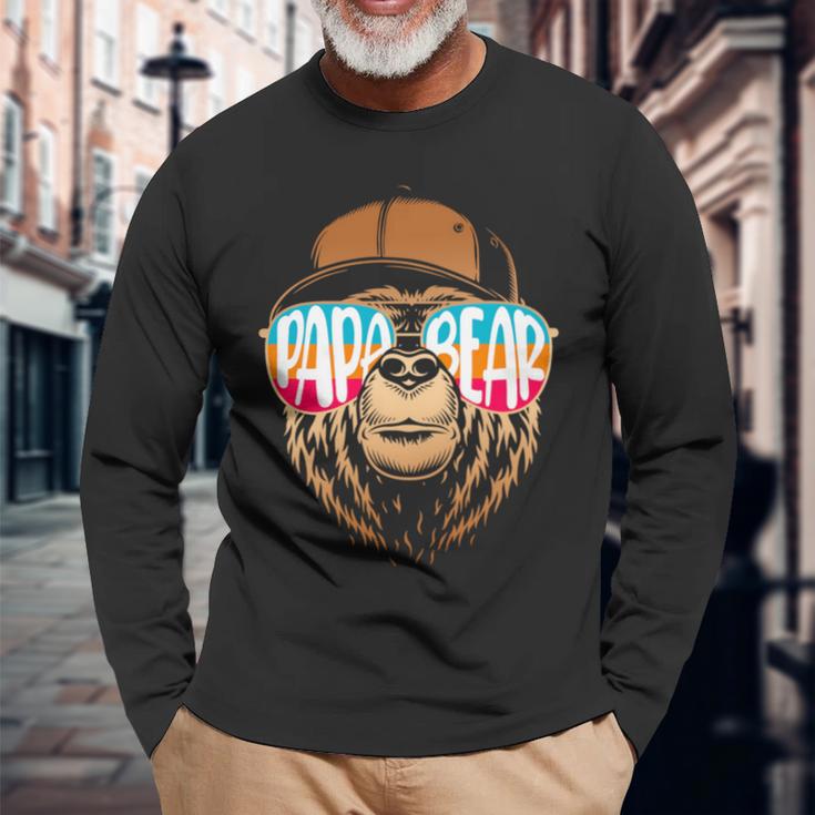 Papa Bearatertag Für Papa Der Lustige Papa Bear Sagt Langarmshirts Geschenke für alte Männer