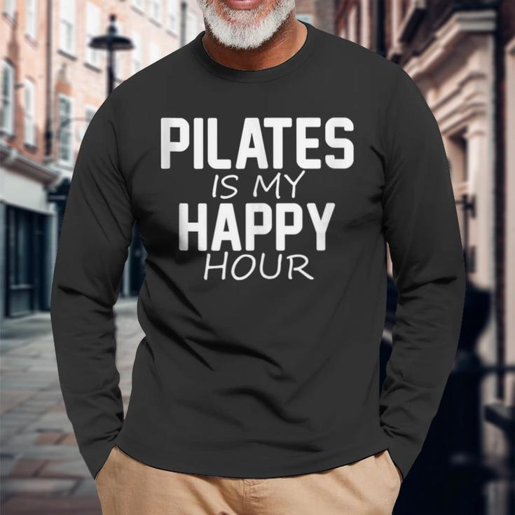 Pilates Workout Fitness And Exercise Lover Pilates Long Sleeve T-Shirt Gifts for Old Men
