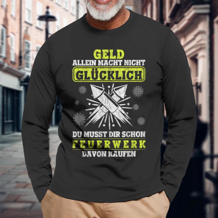 Pyrotechnic Pyro Technology Fireworks Langarmshirts Geschenke für alte Männer