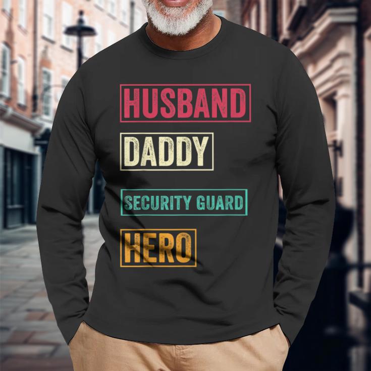 Security Guard Dad Father's Day Long Sleeve T-Shirt Gifts for Old Men