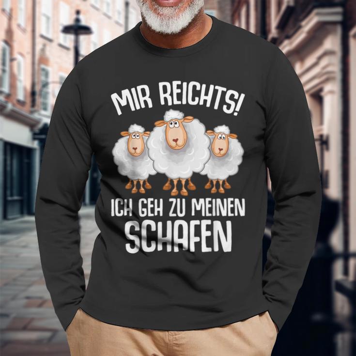 Shepherd Mir Reichts Ich Geh Zu Meinen Schafen Langarmshirts Geschenke für alte Männer