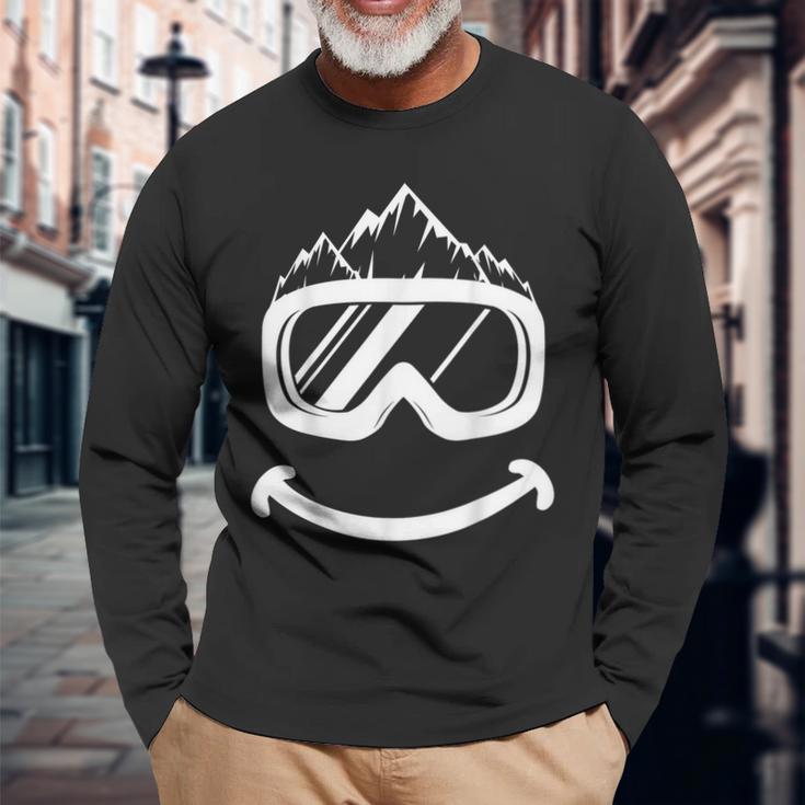 Snowboard Snowboarder Skiing Ski Langarmshirts Geschenke für alte Männer