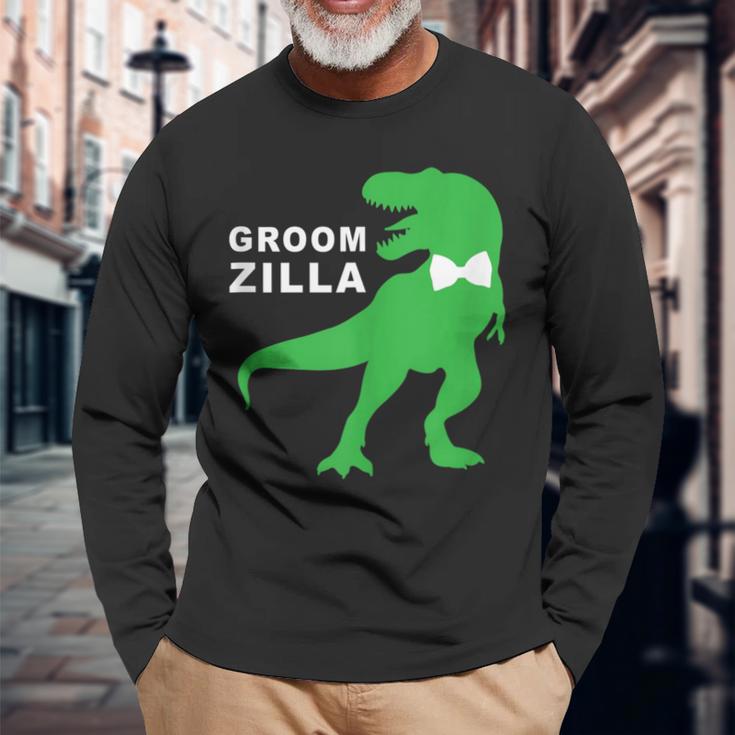 Wedding Groomzilla Groom Long Sleeve T-Shirt Gifts for Old Men