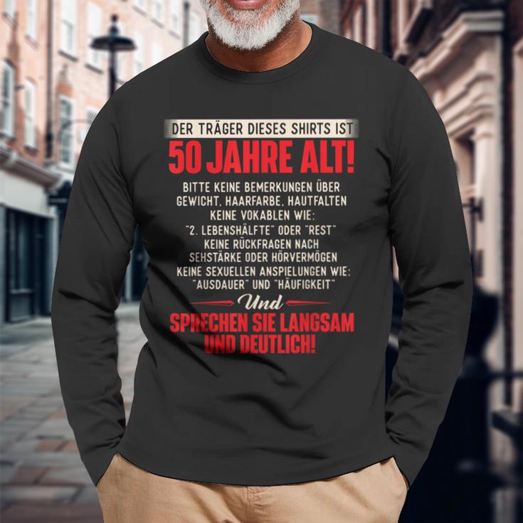 Witz Träger Ist 50Th Birthday Langarmshirts Geschenke für alte Männer