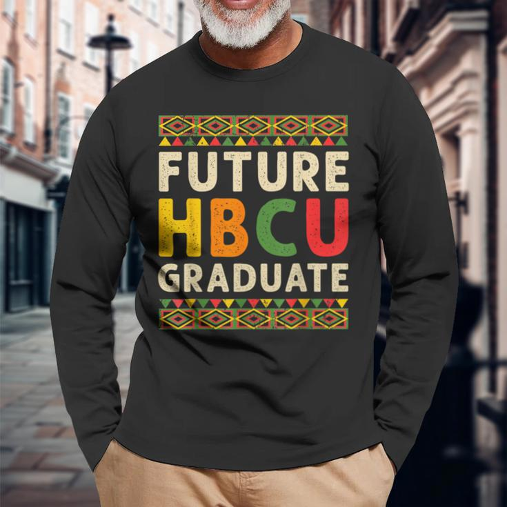 Future Hbcu Graduate Black College Graduation Student Grad Long Sleeve T-Shirt Gifts for Old Men