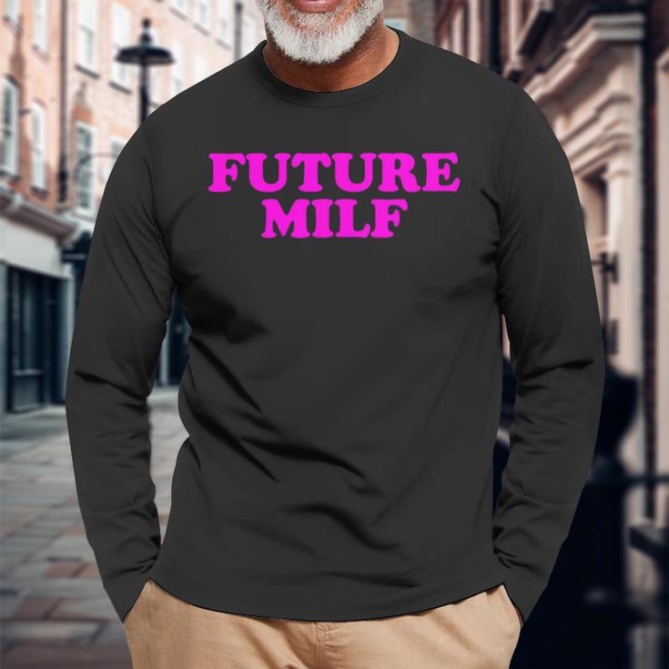 Future Milf Retrointage Style Langarmshirts Geschenke für alte Männer