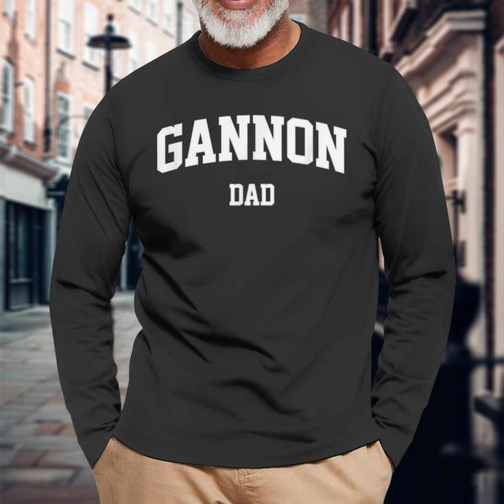 Gannon Dad Athletic Arch College University Alumni Long Sleeve T-Shirt Gifts for Old Men