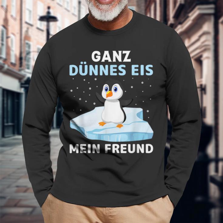 Ganz Thin Ice My Friend Langarmshirts Geschenke für alte Männer