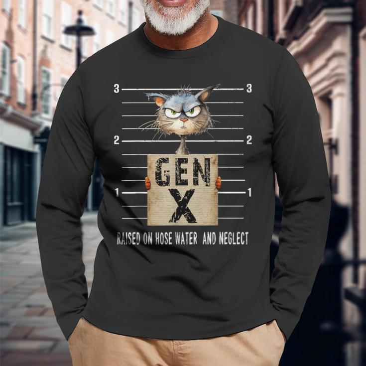 Gen X Raised On Hose Water And Neglect Gen X Long Sleeve T-Shirt Gifts for Old Men
