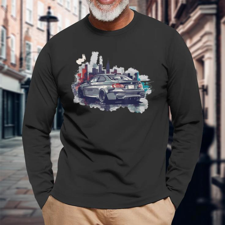 German Car Retro Car Racing Drifting Legend Tuning Long Sleeve T-Shirt Gifts for Old Men