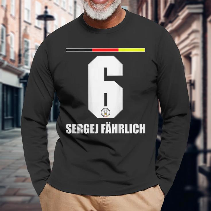 Germany Sauf Jersey Sergej Fährlich Sauf Legend Langarmshirts Geschenke für alte Männer