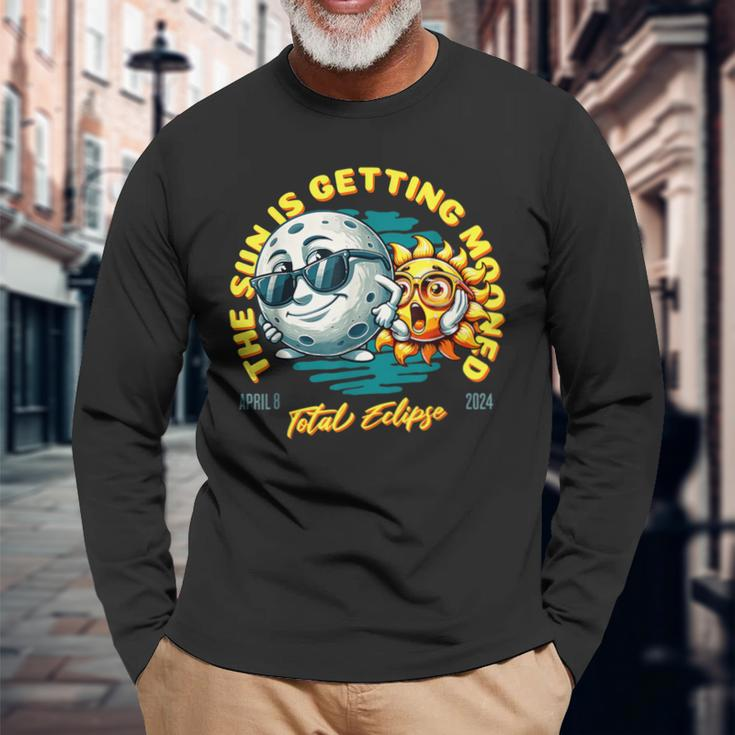 Is Getting Mooned Long Sleeve T-Shirt Gifts for Old Men