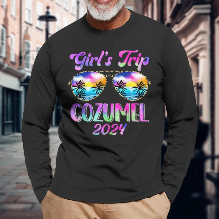 Girl’S Trip Cozumel 2024 Summer Beach Weekend Vacation Women Long Sleeve T-Shirt Gifts for Old Men