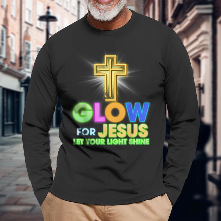 Glow For Jesus Let Your Light Faith Cros Christian Religious Long ...