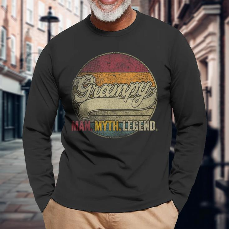 Grampy Grandpa Dad Birthday Father's Day Humor Long Sleeve T-Shirt Gifts for Old Men