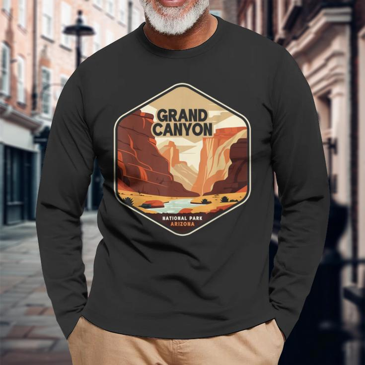 Grand Canyon National Park Arizona National Park Long Sleeve T-Shirt Gifts for Old Men