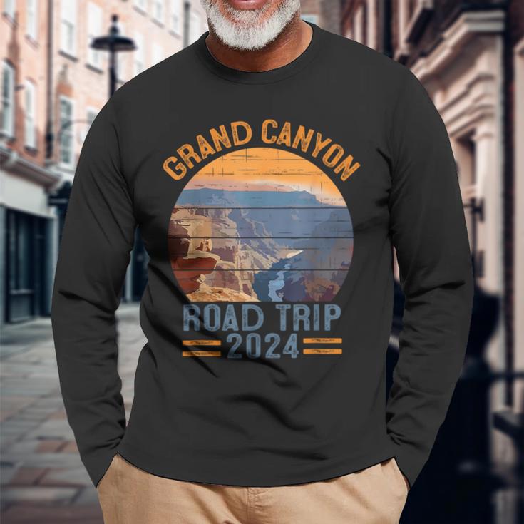 Grand Canyon National Park Road Trip 2024 Family Vacation Long Sleeve T-Shirt Gifts for Old Men