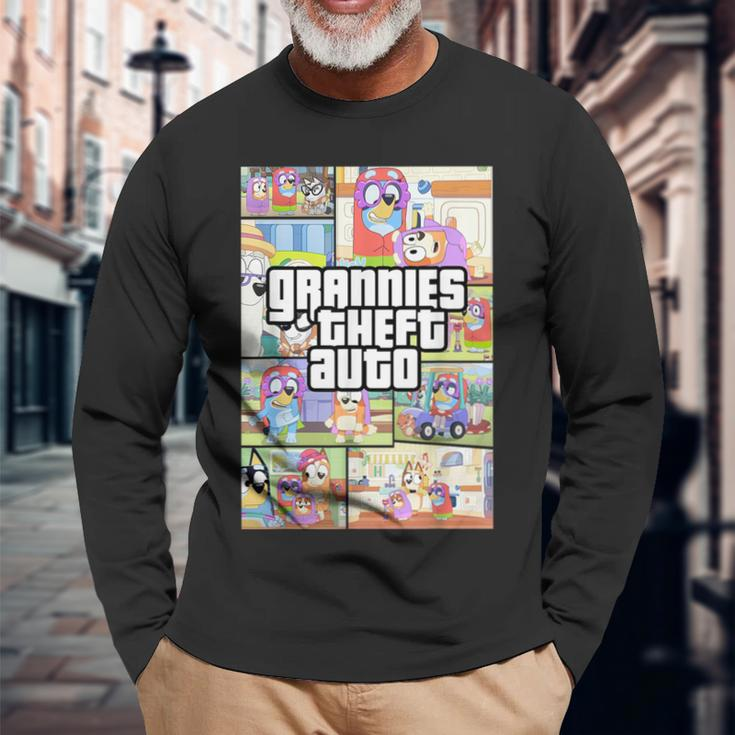 Grannies Theft Auto Long Sleeve T-Shirt Gifts for Old Men