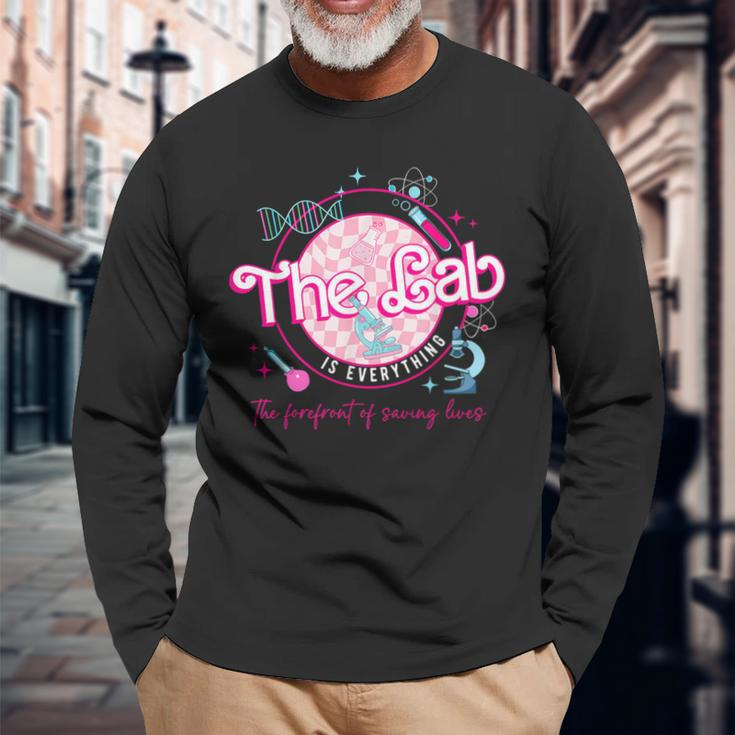 Groovy The Lab Is Everything The Forefront Of Saving Lives Long Sleeve T-Shirt Gifts for Old Men