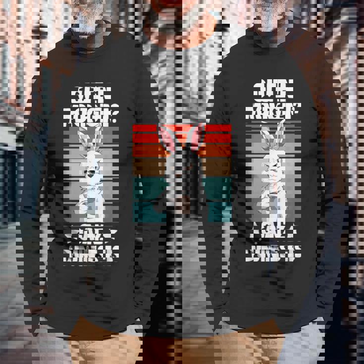Guten Morgen Ganz Thin Ice Cream Rabbit S Langarmshirts Geschenke für alte Männer