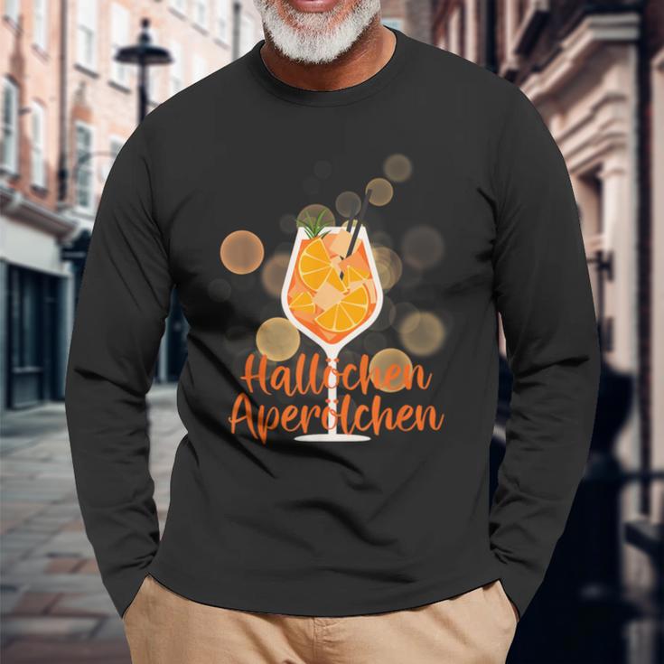 Hallöchen Aperölchen Spritz Party Fancy Dress Langarmshirts Geschenke für alte Männer