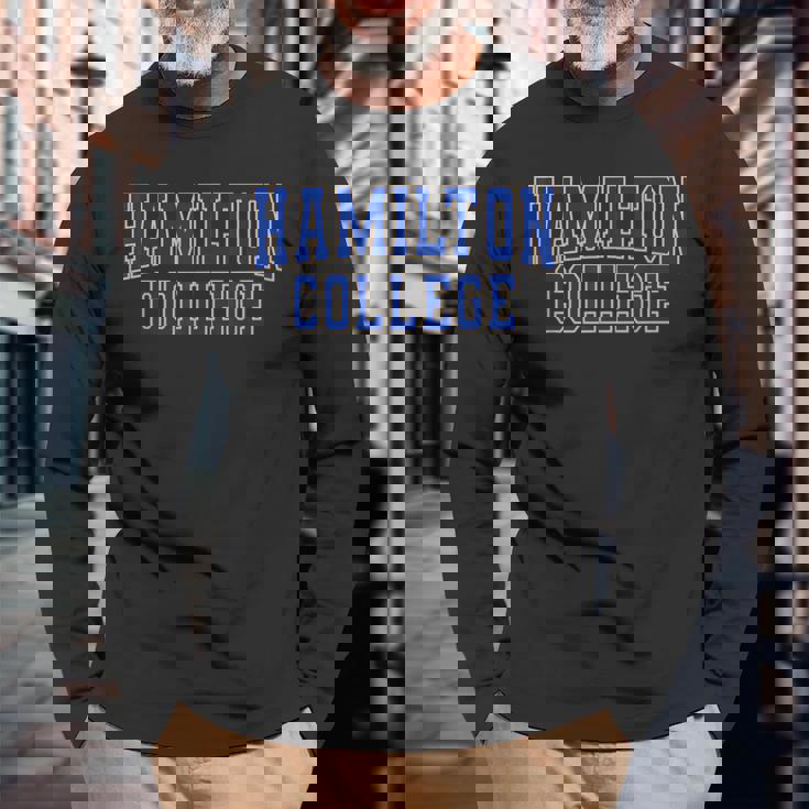 Hamilton College Col_Blu-01 Long Sleeve T-Shirt Seseable UK