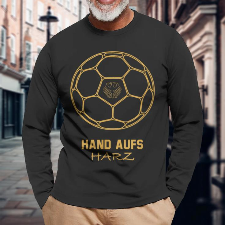 Hand Auf Harz Handball Team Langarmshirts Geschenke für alte Männer