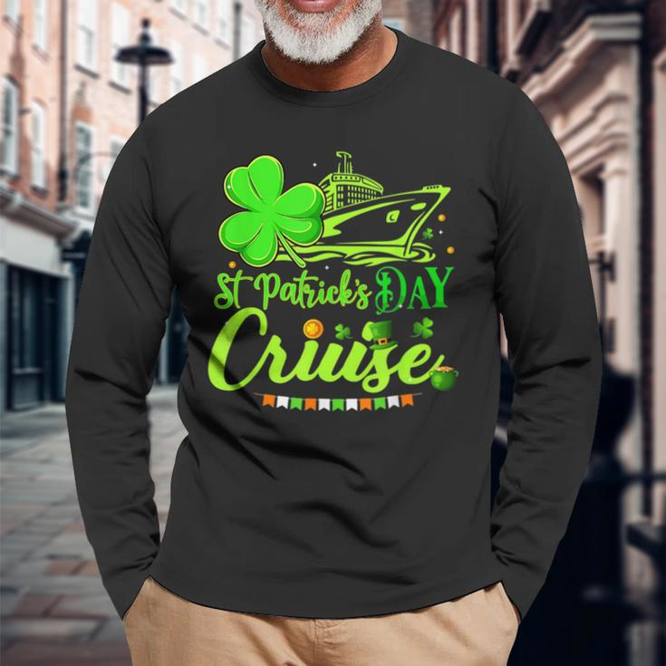 Happy St Patrick's Day Cruise Ship Cruising Long Sleeve T-Shirt Gifts for Old Men