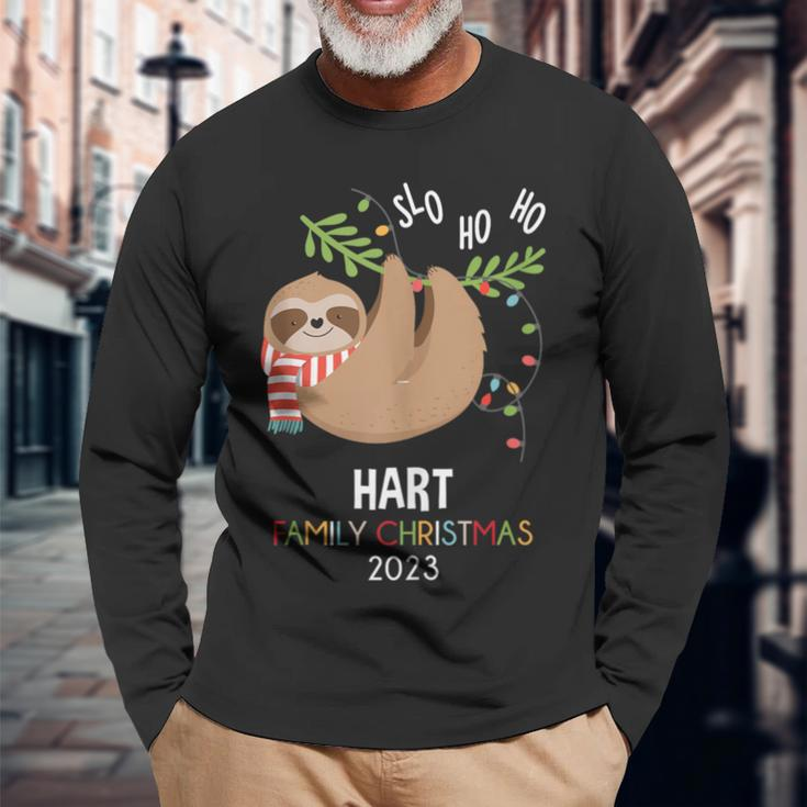 Hart Family Name Hart Family Christmas Long Sleeve T-Shirt Gifts for Old Men