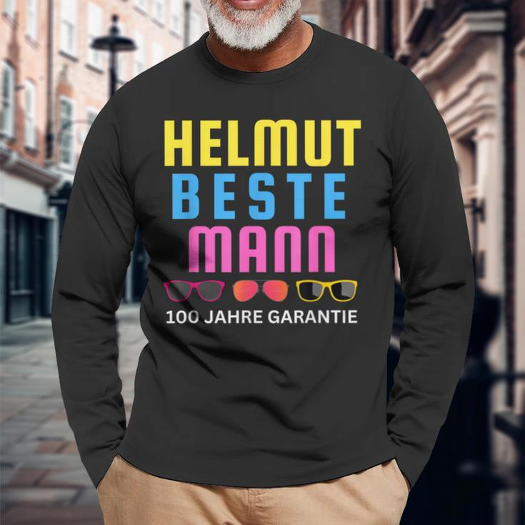 Helmut Beste Mann 100 Jahre Garantie Mallorca Party Schwarz Langarmshirts Geschenke für alte Männer