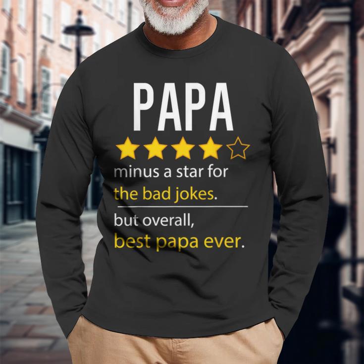 Herren Bester Papa Aller Zeiten Lustigerater Opaatertag Sohn Tochter Langarmshirts Geschenke für alte Männer