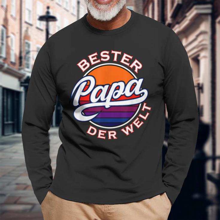 Herren Bester Papa Der Welt 1Atertag -Atertagsgeschenk Langarmshirts Geschenke für alte Männer