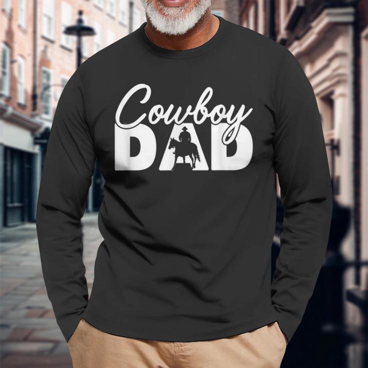 Herren Cowboy Papa Lustig Cowboy Papaatertag Langarmshirts Geschenke für alte Männer