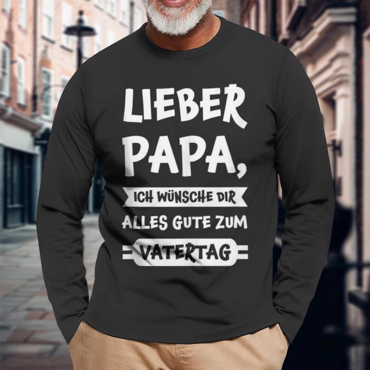 Herren Lieber Papa Alles Gute Zumatertag Papaatertag Langarmshirts Geschenke für alte Männer