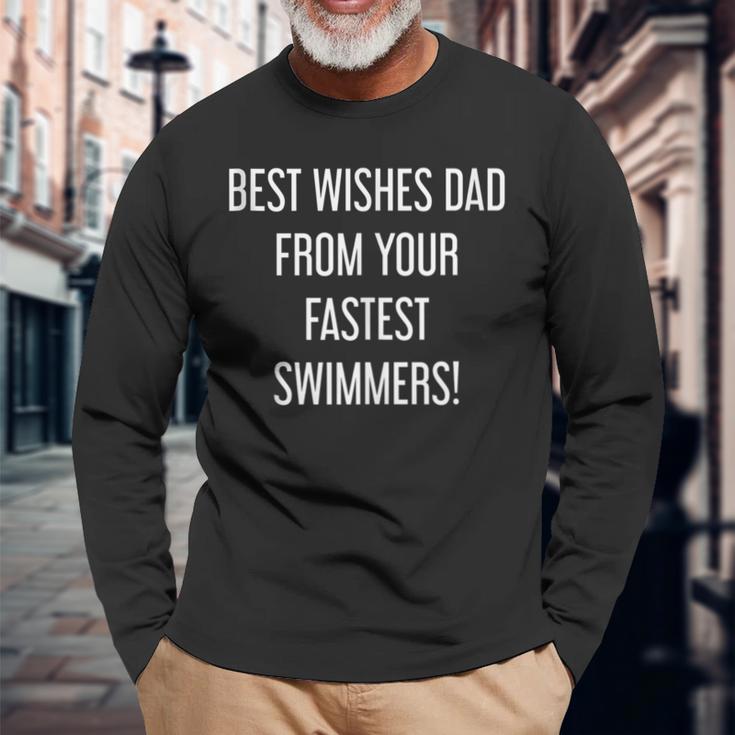 Herrenatertag Papaater Geburtstag Schnellsten Schwimmern Langarmshirts Geschenke für alte Männer