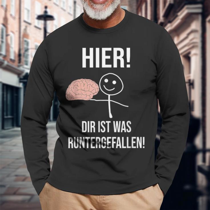 Hier Dir Ist Was Untergefen Black Langarmshirts Geschenke für alte Männer