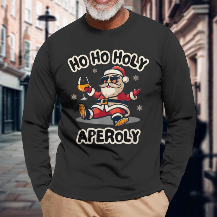 Ho Ho Holy Aperoly Christmas Spritz Aperoli Langarmshirts Geschenke für alte Männer