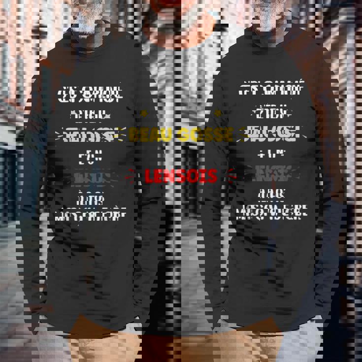 Homme Lensois Un Jours Toujours Lensois Homme Lens T-shirt à manches longues Cadeaux pour les vieillards