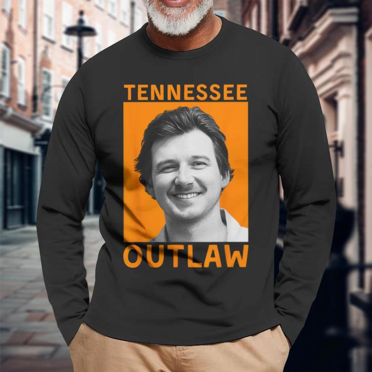 Hot Morgan Tennessee Outlaw Orange Shot April 2024 Long Sleeve T-Shirt Gifts for Old Men