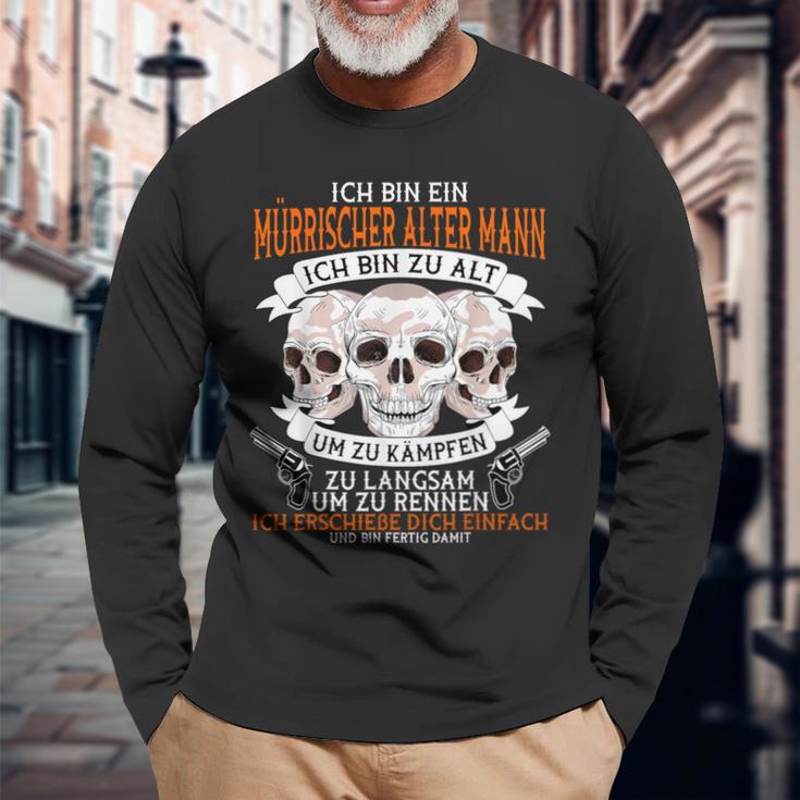 Ich Bin Ein Mürrische Alter Mann Ich Bin Ein Mürrische Langarmshirts Geschenke für alte Männer