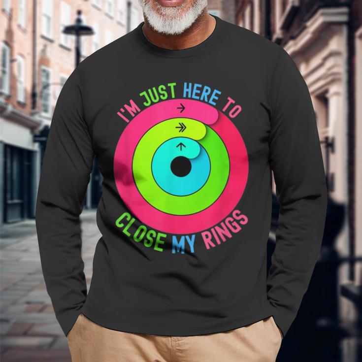 Ich Bin Nur Hier Um Meine Rings Zu Schließen Langarmshirts Geschenke für alte Männer