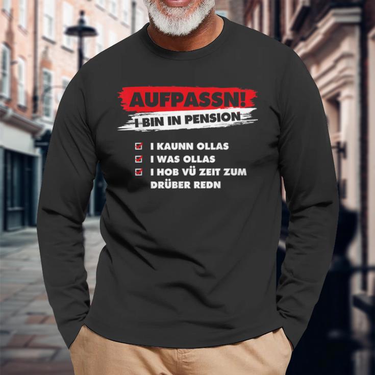 Ich Bin In Pension Ich Kann Alles Ich Weiß Alles Langarmshirts Geschenke für alte Männer