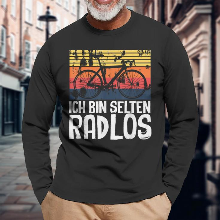 Ich Bin Selten Radlos Radloß Retro Bicycle Cycling Langarmshirts Geschenke für alte Männer