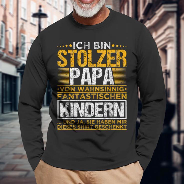 Ich Bin Stolzer Papaon Mahnsinnig Fantastic Children's Langarmshirts Geschenke für alte Männer