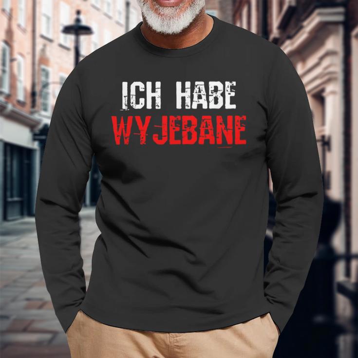 Ich Habe Wyjebane Poland Polska Langarmshirts Geschenke für alte Männer