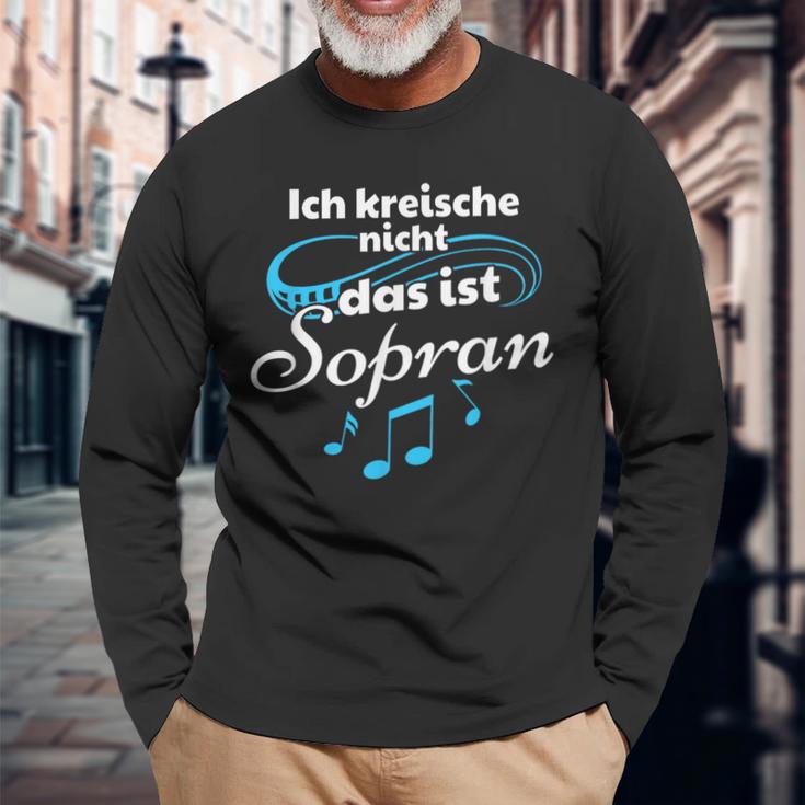 Ich Kreische Nicht Das Ist Soprano Langarmshirts Geschenke für alte Männer