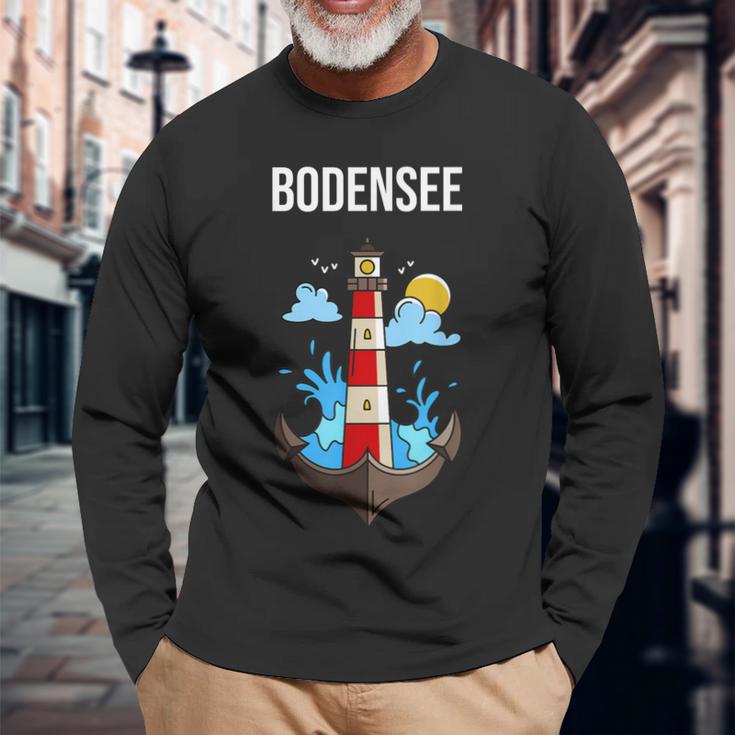 Ich Liebe Den Bodensee Black Langarmshirts Geschenke für alte Männer